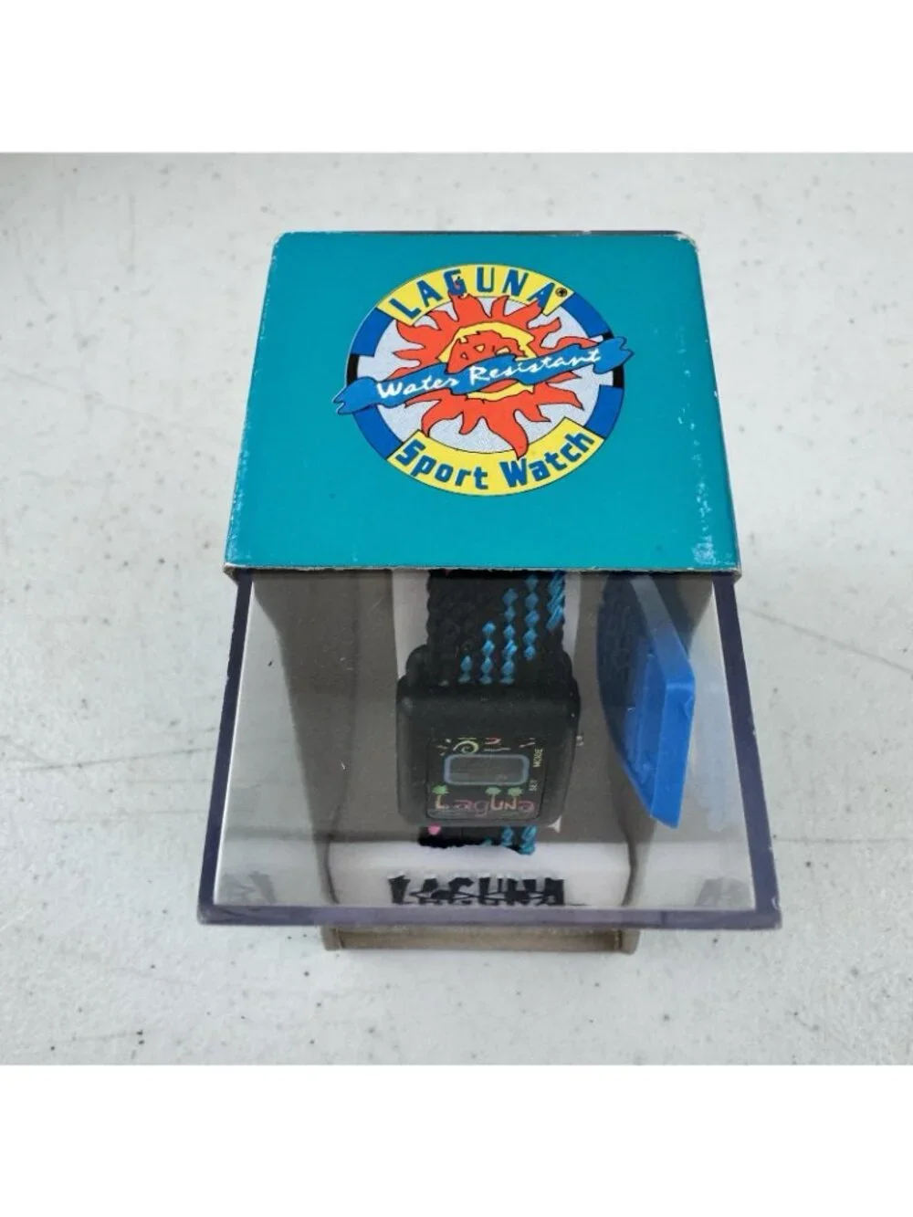 Vintage Laguna Sport Watch 1980s 1990s Digital Retro Fashion Water Surf Swim NOS